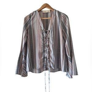 Vintage Havana Tie up blouse